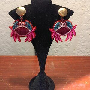 PIreced Time and Tru Beaded Crab Earring